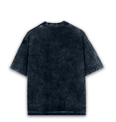 Unisex Navy Acid Wash Oversized Classic T-shirt