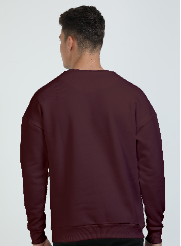 Vagabond Us Maroon Premium Unisex Oversized Sweatshirts