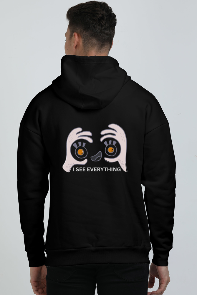Available in Six colour Sanskrit Premium Heavyweight I See Everything Oversized Vagabond Us Hooded Sweatshirt