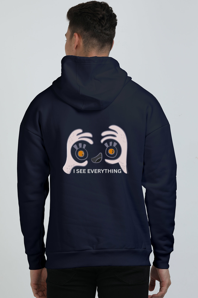 Available in Six colour Sanskrit Premium Heavyweight I See Everything Oversized Vagabond Us Hooded Sweatshirt