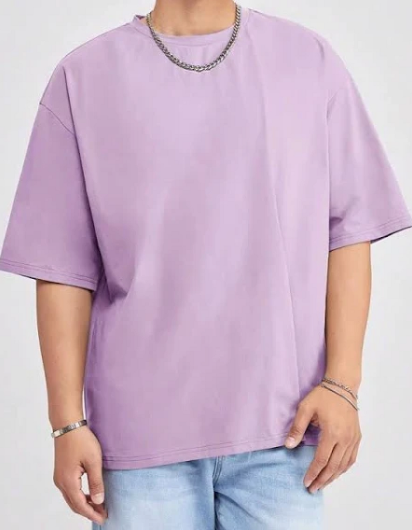 Demon Slayer Tanjiro Lavender oversized Vagabond Anime T-shirt